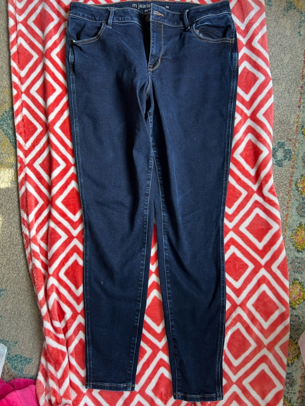 Maurices Dark Denim Skinny Jeans XL X-Long